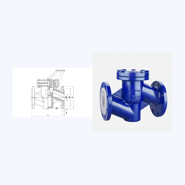 H41F46-10C Check Valve technical drawing