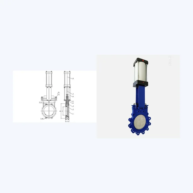 PZ673X-10C Gate Valve technical drawing