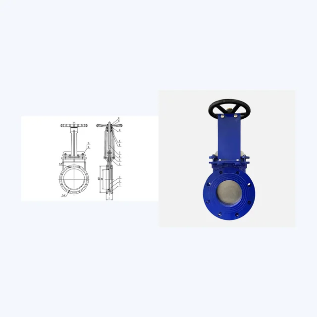 PZ43X-10C Gate Valve technical drawing