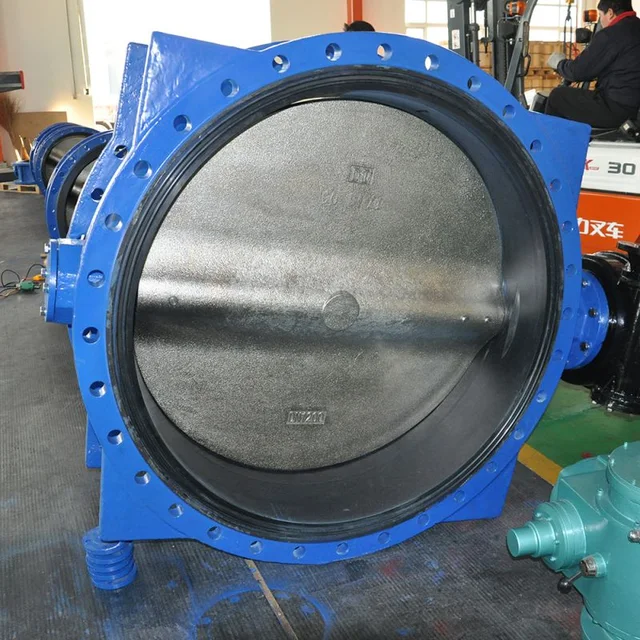 DN1200 Flange Butterfly Valve with Supporting Legs application view