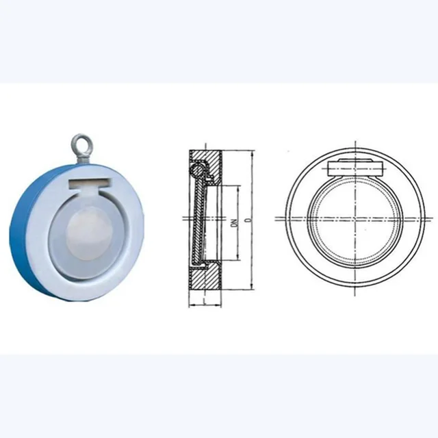 H74F46-10C Check Valve technical drawing