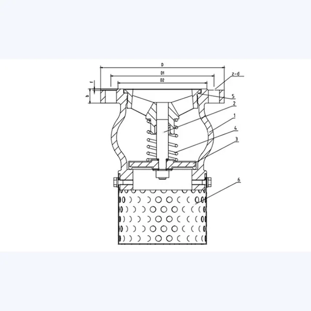 H42X-16Q Check Valve technical drawing