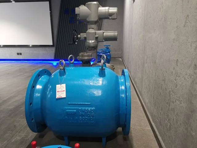 Big Size 72 Inch Cast Iron Electric Water Industrial Flow Control Plunger Needle Valve application view