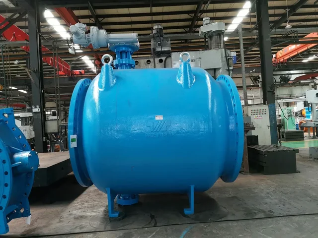 Big Size 72 Inch Cast Iron Electric Water Industrial Flow Control Plunger Needle Valve application view
