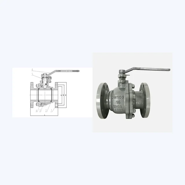 Q41F-16C Ball Valve technical drawing