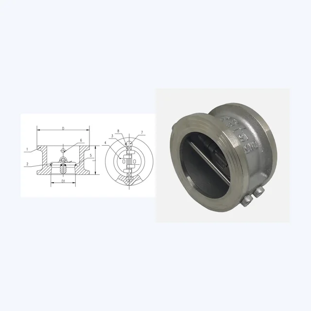 H76W-16P Check Valve technical drawing