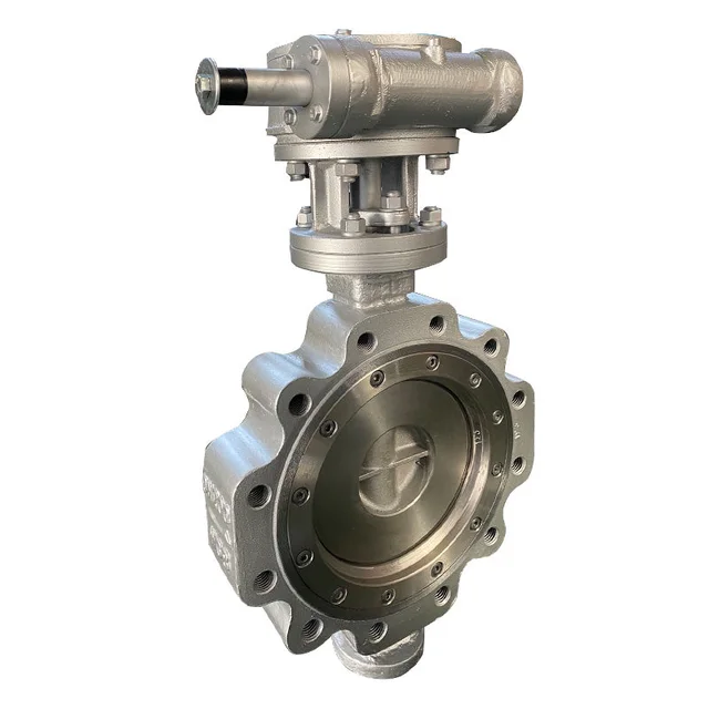 Triple eccentric carbon steel lug butterfly valve