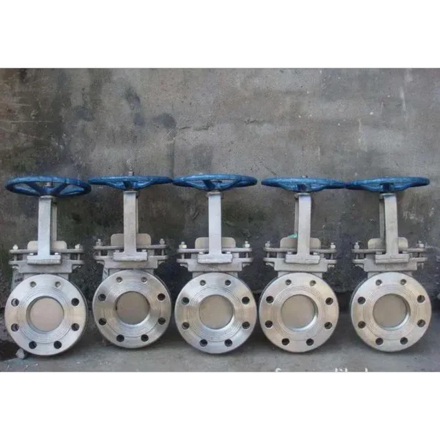 SS/DI PN10/16 Class150 Flange Knife Gate Valve application view
