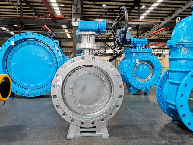 Triple eccentric metal seal butterfly valve SS304 application view