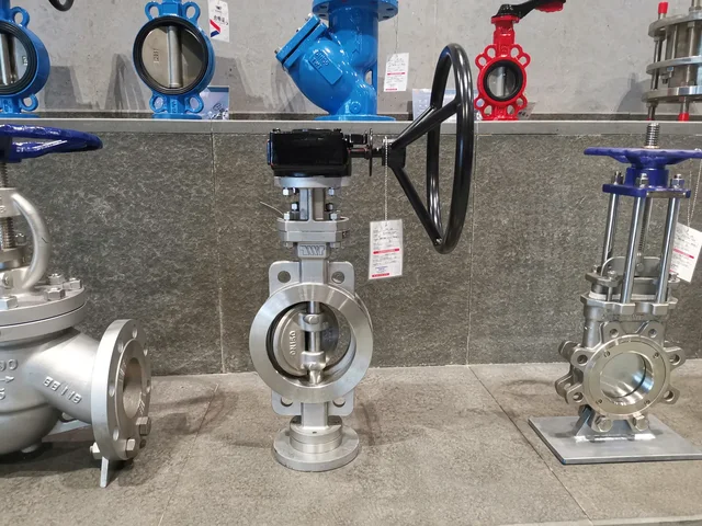 Triple eccentric metal seal butterfly valve SS304 application view