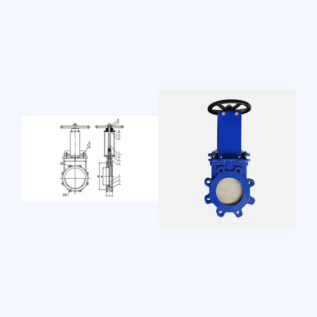 PZ73X-10C Gate Valve technical drawing