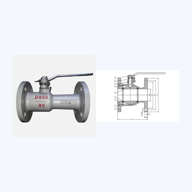 PQ41MF-16C Ball Valve technical drawing
