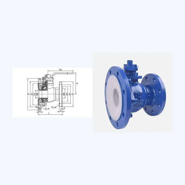 FQ41F46-10C Ball Valve technical drawing
